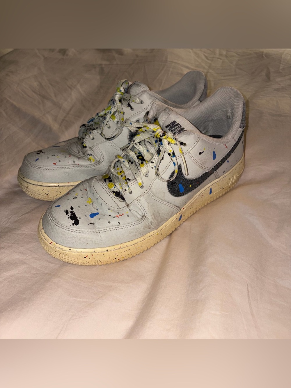 Nike Air Force 1 Low Paint Splatter Sneakers Men’s size 9